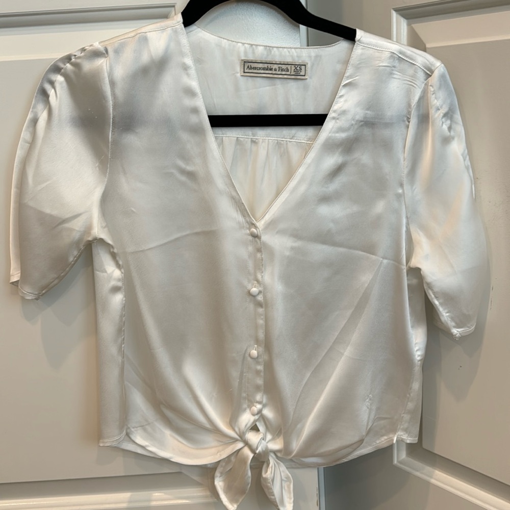 A&F Satin Button Up - image 1
